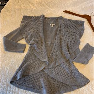 Gray sweater jacket